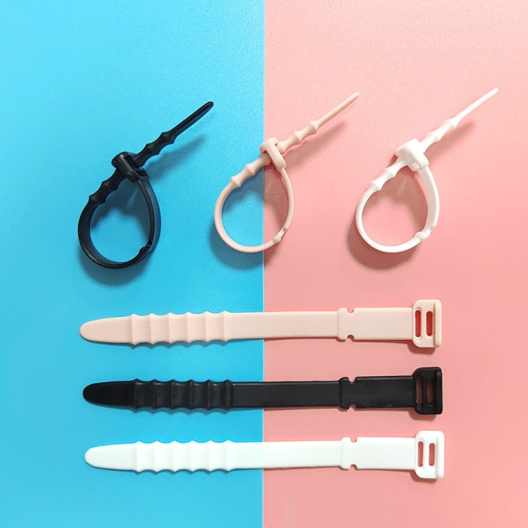 3 Sets 20pcs/Set  Fishbone Silicone Cable Tie Cable Organizer Winder, Color: Five color - Cable Organizer by PMC TechLife | Online Shopping South Africa | PMC TechLife | Buy Now Pay Later Mobicred