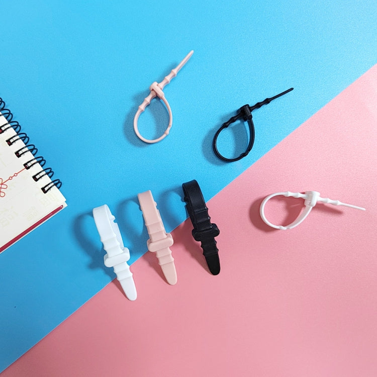 3 Sets 20pcs/Set  Fishbone Silicone Cable Tie Cable Organizer Winder, Color: Five color - Cable Organizer by PMC TechLife | Online Shopping South Africa | PMC TechLife | Buy Now Pay Later Mobicred