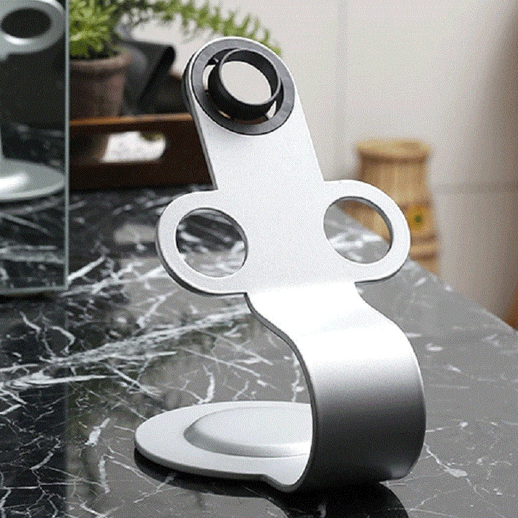 Punch Free Standing Hair Dryer Stand For Dyson 002 Silver - free shipping - PMC TechLife - Order now!