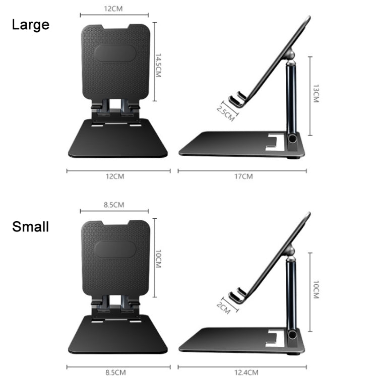Tablet Mobile Phone Desktop Double Pole Lifting Folding Bracket, Color: White (Large) - Desktop Holder by PMC TechLife | Online Shopping South Africa | PMC TechLife