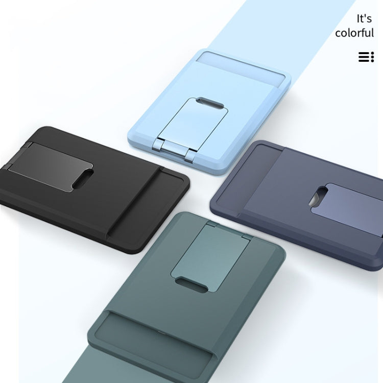 CY133H Silicone Magnetic Phone Holder with Card Holder Function(Pine Needle Green) - Hand-Sticking Bracket by PMC TechLife | Online Shopping South Africa | PMC TechLife