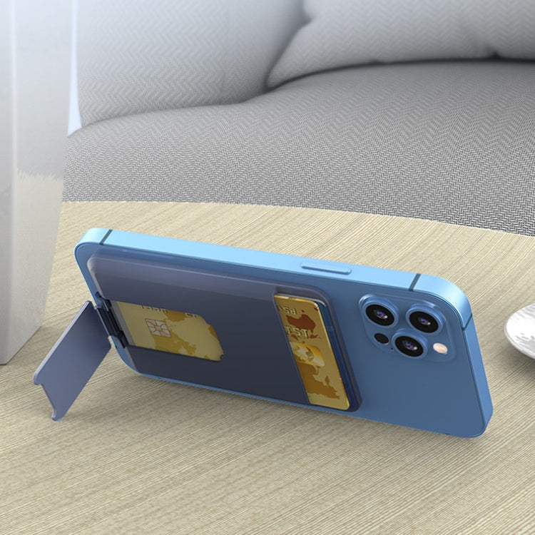 CY133H Silicone Magnetic Phone Holder with Card Holder Function(Pine Needle Green) - Hand-Sticking Bracket by PMC TechLife | Online Shopping South Africa | PMC TechLife