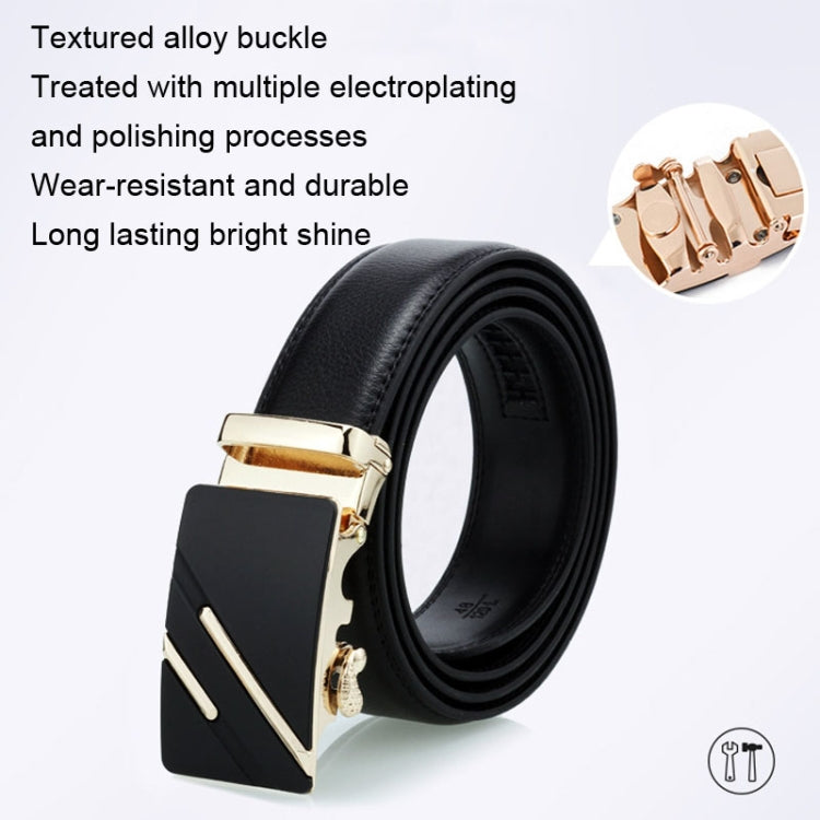 Dandali Casual Men Automatic Buckle Belt Business Soft Leather Pants Band, Length (cm): One Size 110-125cm(ZD-20) - Belts by Dandali | Online Shopping South Africa | PMC Jewellery | Buy Now Pay Later Mobicred