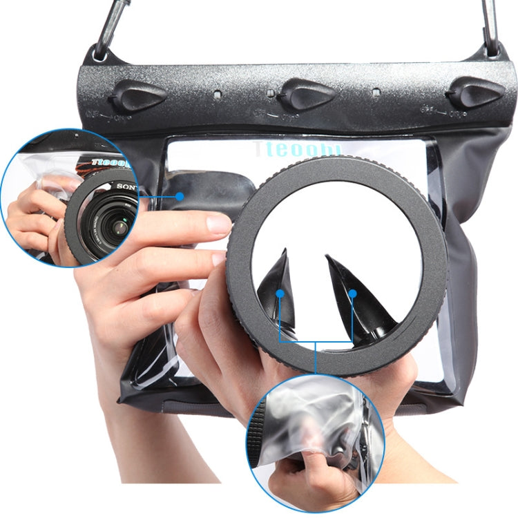 Tteoobl  20m Underwater Diving Camera Housing Case Pouch  Camera Waterproof Dry Bag, Size: L(Black) - free shipping - PMC TechLife - Order now!