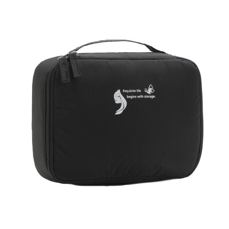 RH914 Travel Portable Waterproof Large-capacity Cosmetic Storage Bag(Black) - Storage Boxes by PMC Jewellery | Online Shopping South Africa | PMC Jewellery