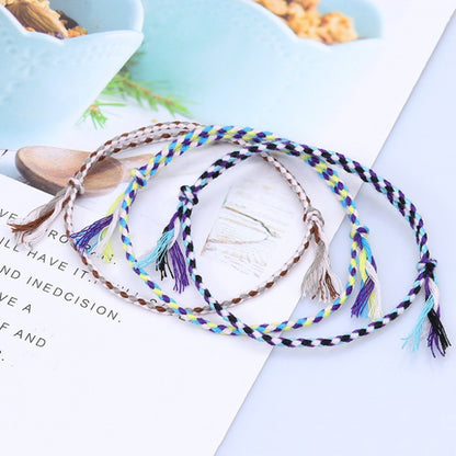 10pcs /Pack 1010-89 Four-strand Colorful Braided Rope Adjustable Bracelet(9) - Bracelets by PMC Jewellery | Online Shopping South Africa | PMC Jewellery | Buy Now Pay Later Mobicred