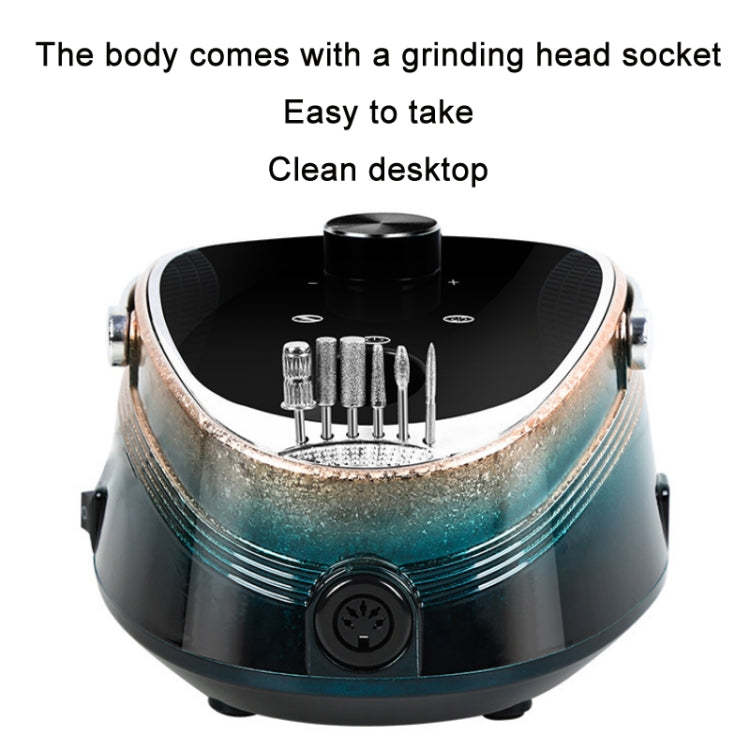 Ice Flower Gradient Rechargeable Low Noise Nail Polishing Machine, Specification: EU Plug (Pink Blue) - Grinding Tools & Accessories by PMC TechLife | Online Shopping South Africa | PMC TechLife | Buy Now Pay Later Mobicred