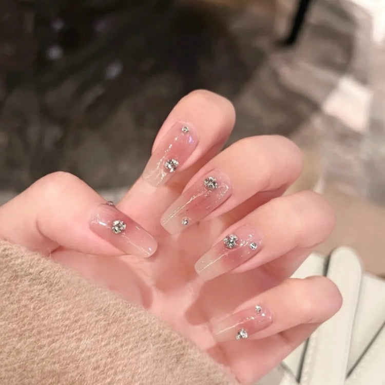 2 Sets Nail Art 6 Grid Pointed Bottom Diamond Nail Jewelry, Specification: 03 Champagne - Nail Stickers by PMC TechLife | Online Shopping South Africa | PMC TechLife | Buy Now Pay Later Mobicred