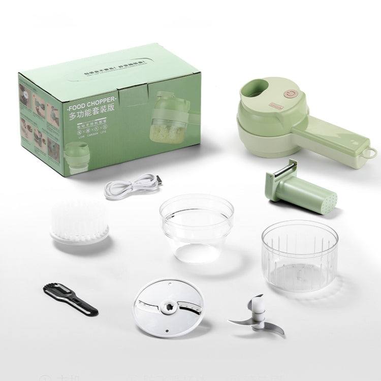 4 In 1 Handheld Electric Vegetable Cutter Set Garlic Mud Masher Garlic Chopper - free shipping - PMC TechLife - Order now!