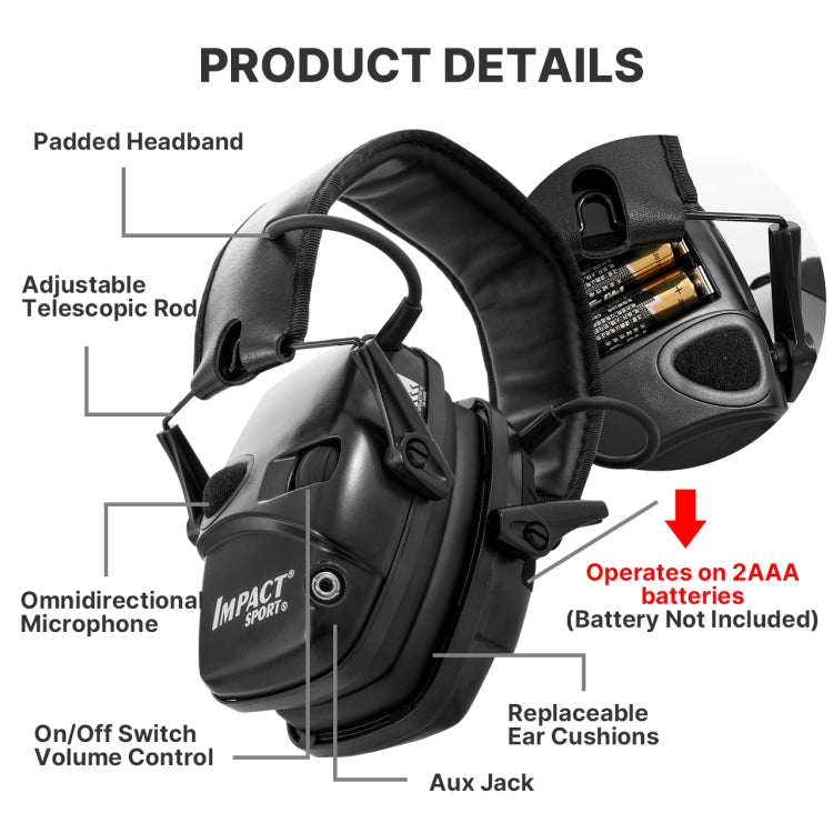Noise-cancelling Headphones Noise-isolating Earmuffs For Outdoor Work(Green) - Workplace Safety Supplies by PMC TechLife | Online Shopping South Africa | PMC TechLife | Buy Now Pay Later Mobicred