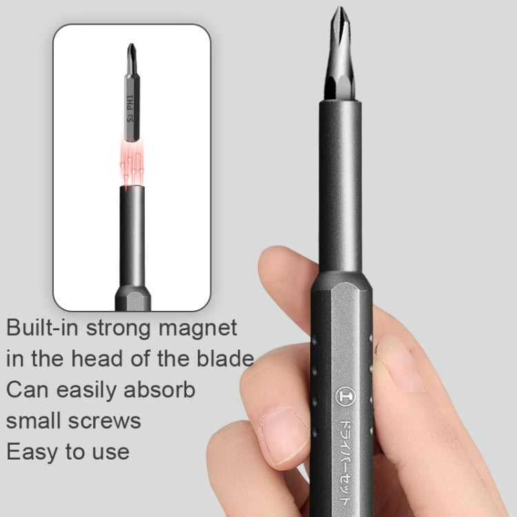GREENER Screw Knife Set Disassembling Maintenance Tool, Series: 30 In 1 Aluminum Barrel - Screwdriver Set by PMC TechLife | Online Shopping South Africa | PMC TechLife