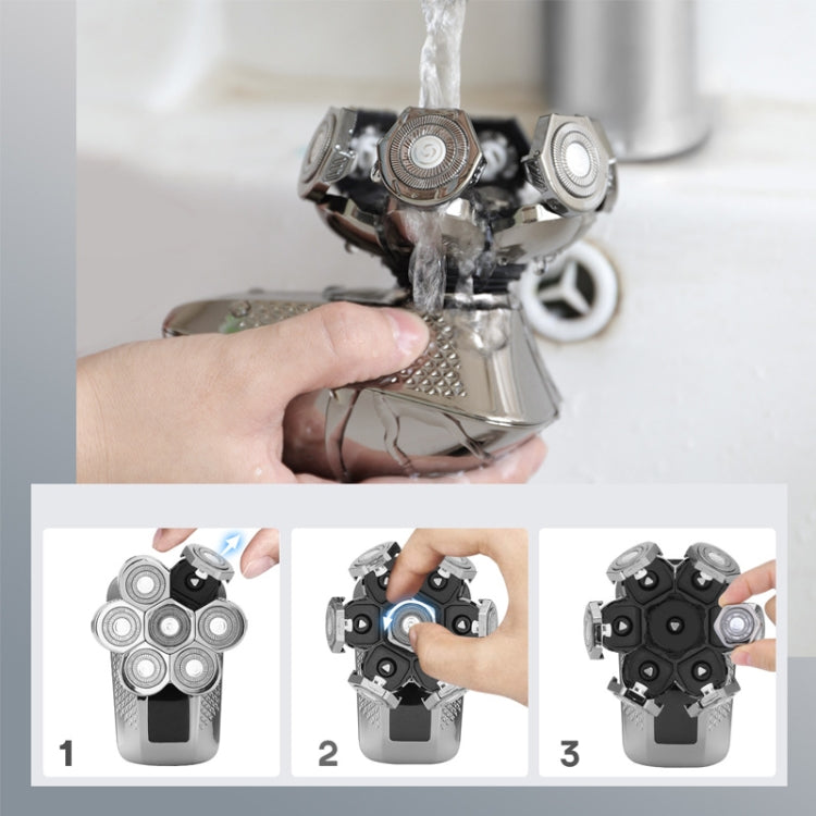 Shaver Replaceable Washable Double Ring Knife Mesh Floating Head 7 Knife Net - free shipping - PMC TechLife - Order now!