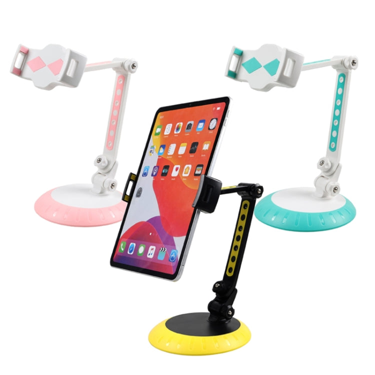 CJ-010 Rotating Desktop Tablet Bracket Foldable Online Learning Support Bracket(Green White) - Desktop Holder by PMC TechLife | Online Shopping South Africa | PMC TechLife
