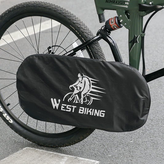 WEST BIKING YP0719301 Bicycle Dust Chain Cover Crankset Protective Cover(Black) - Bicycle Chains & Rounds by WEST BIKING | Online Shopping South Africa | PMC Jewellery | Buy Now Pay Later Mobicred