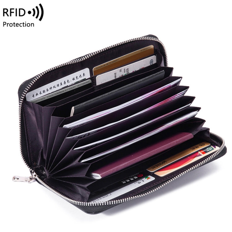 1659 RFID Anti-magnetic Anti-theft Passport Bag Document Bag Wallet(Orange) - Antimagnetic RFID Package by PMC Jewellery | Online Shopping South Africa | PMC Jewellery | Buy Now Pay Later Mobicred