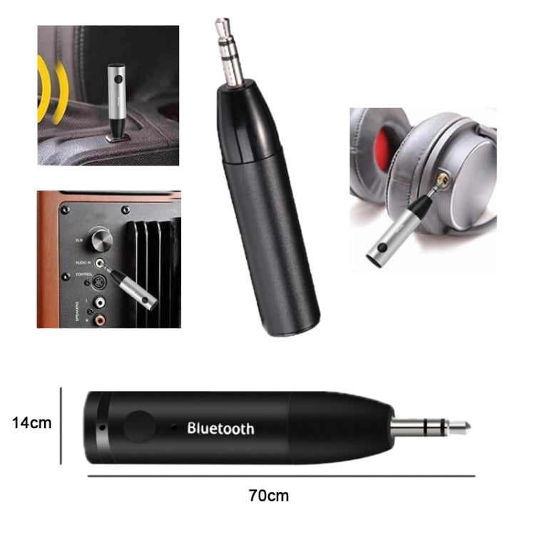 011 Bluetooth 5.0 AUX Audio Receiver 3.5mm Car Stereo Audio Adapter - Audio Receiver Transmitter by PMC TechLife | Online Shopping South Africa | PMC TechLife