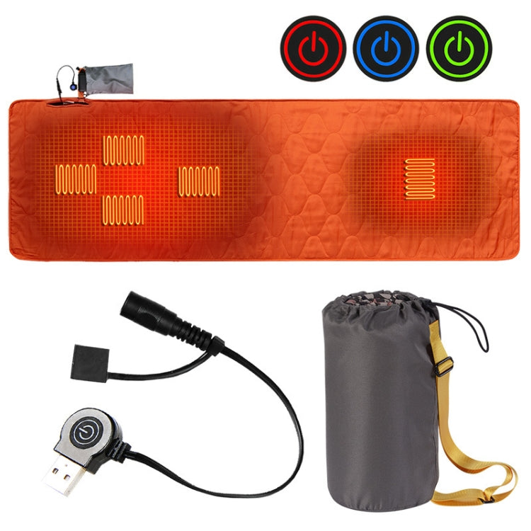 Winter Outdoor Camping Smart Portable Heating Sleeping Pad(Orange Red) - Camping Mats by PMC TechLife | Online Shopping South Africa | PMC TechLife | Buy Now Pay Later Mobicred