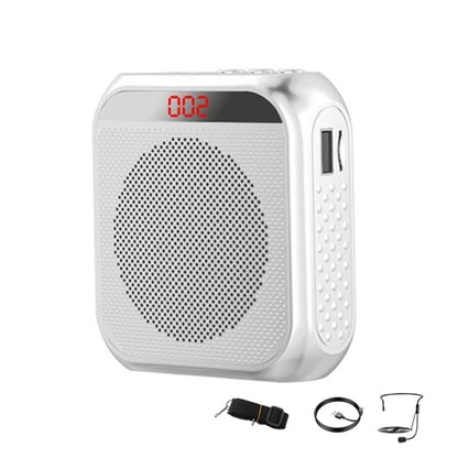 S17 Mini Portable Tour Guide Teaching Loudspeaker with Screen Display(Bright White) - Loudspeaker by PMC Jewellery | Online Shopping South Africa | PMC Jewellery