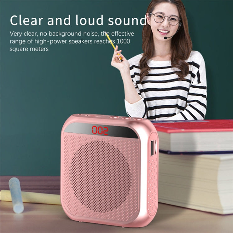 S17 Mini Portable Tour Guide Teaching Loudspeaker with Screen Display(Cool Black) - Loudspeaker by PMC TechLife | Online Shopping South Africa | PMC TechLife