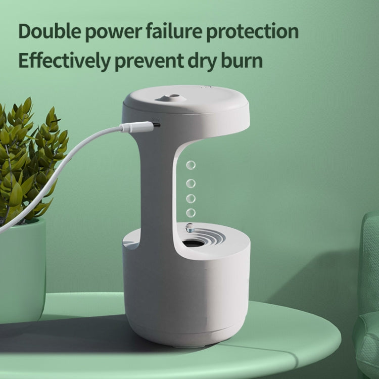 W1 LED Smart Display Anti-Gravity Water Drop Humidifier(White) - free shipping - PMC TechLife - Order now!