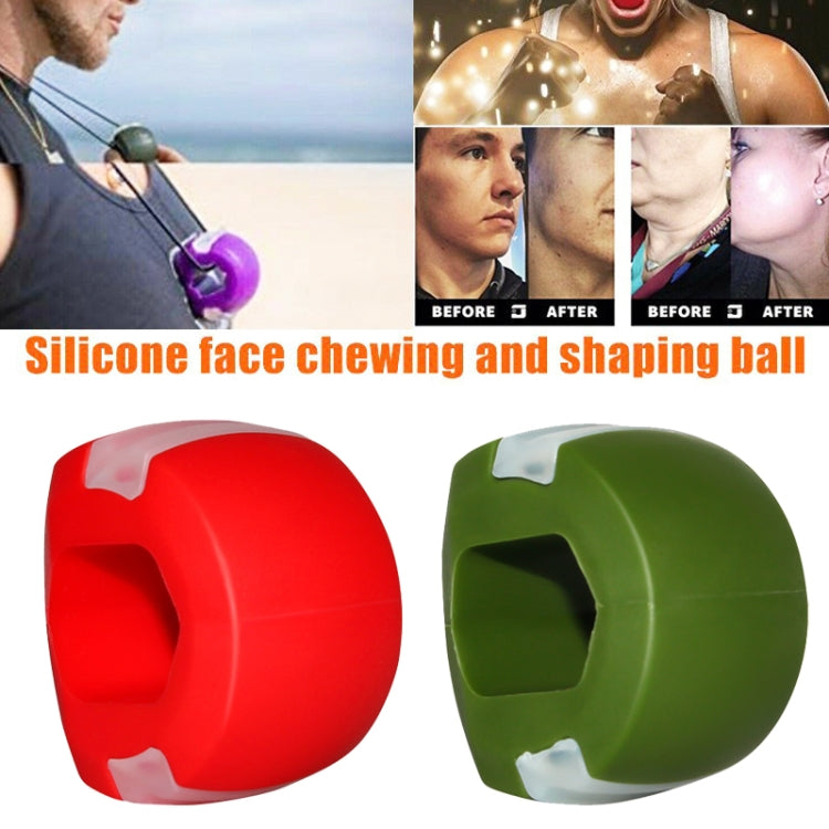 3PCS 2nd Generation Masseter Ball Mandibular Trainer Facial Muscle Trainer Silicone Face-Lifting Device(Green) - Corrector by PMC Jewellery | Online Shopping South Africa | PMC Jewellery