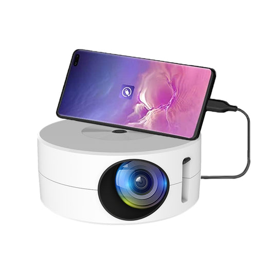 YT200 320 X 180P LED HD Mini Projector USB Powered Support Wired Connection Phone Screen(White) - Mini Projector by PMC Jewellery | Online Shopping South Africa | PMC Jewellery