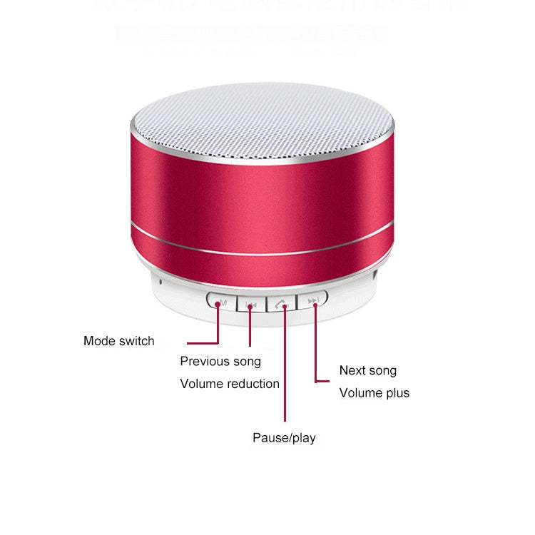 A10 Mini Metal Wireless Bluetooth Speaker(Silver) - Mini Speaker by PMC TechLife | Online Shopping South Africa | PMC TechLife