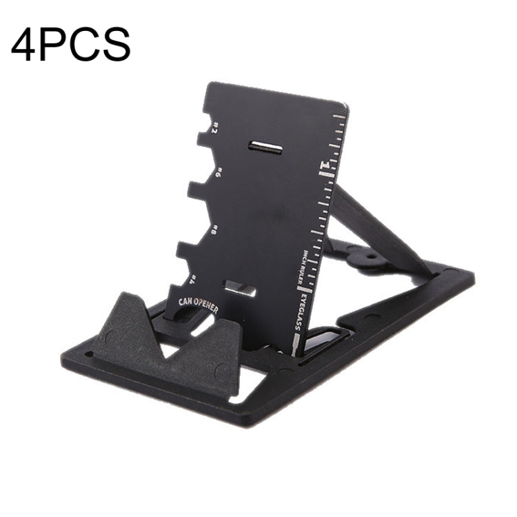 4 PCS Multifunction Folding Mobile Phone Bracket Mini EDC Tool Card Bottle Opener(Opp Package) - Desktop Holder by PMC TechLife | Online Shopping South Africa | PMC TechLife