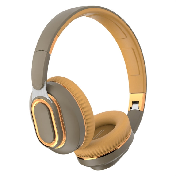 H7 Foldable Wireless Bluetooth Headset With Microphone Support TF Card, AUX(Brown-green) - Headset & Headphone by PMC TechLife | Online Shopping South Africa | PMC TechLife