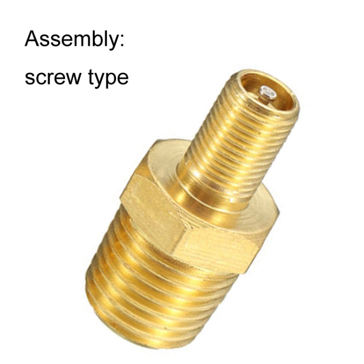 5PCS 1/4 NPT Threaded Nozzles Solid Nickel-Plated Brass Fuel Tank Filling Valve For Air Compressor - Inflatable Pump by PMC TechLife | Online Shopping South Africa | PMC TechLife