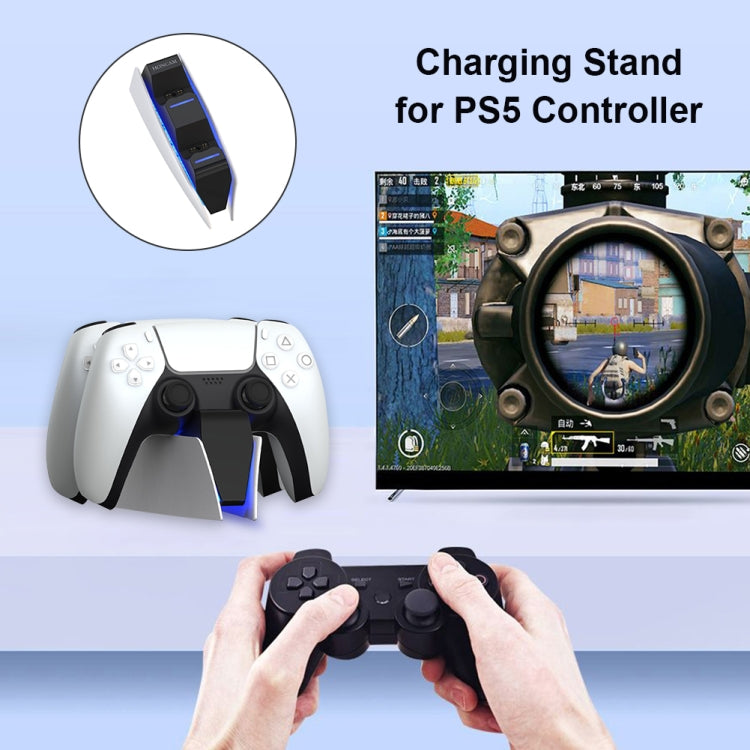 HONCAM For PS5 Gamepad Charger Dual Dock Charger(White) - free shipping - PMC TechLife - Order now!