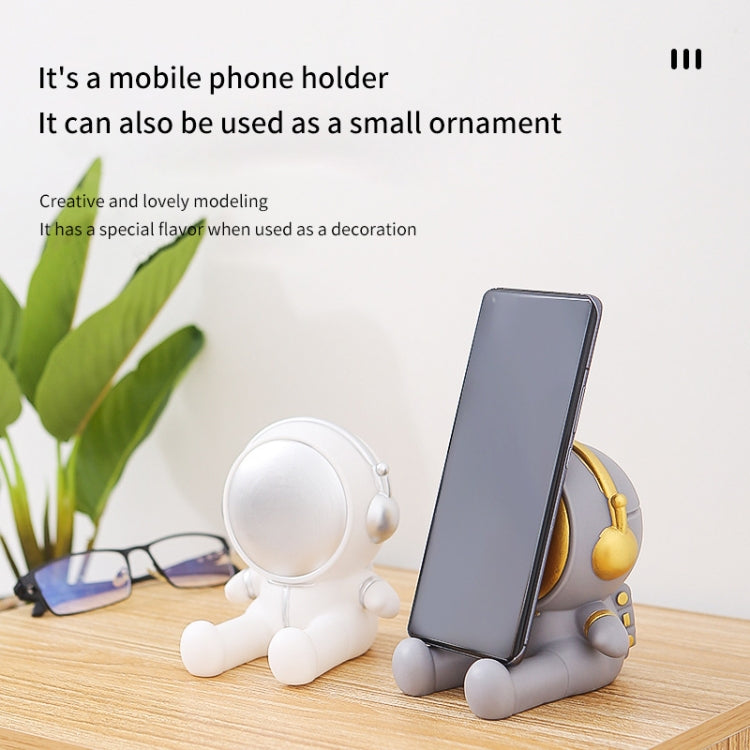 Astronaut Tablet Phone Bracket Desktop Phone Holder Ornaments(Gray) - Desktop Holder by PMC Jewellery | Online Shopping South Africa | PMC Jewellery