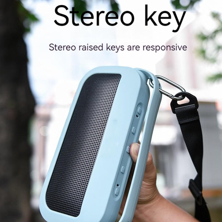 For Bose SoundLink Flex Bluetooth Speaker Silicone Protective Case Cover With Shoulder Strap(Blue) - Protective Case by PMC TechLife | Online Shopping South Africa | PMC TechLife