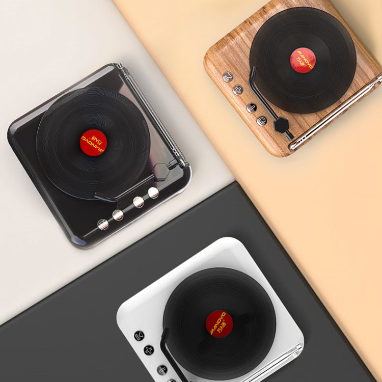 Manovo H3 Retro Vinyl Record Player Shape Mini Bluetooth Speaker, Color: Wood Grain - Desktop Speaker by PMC TechLife | Online Shopping South Africa | PMC TechLife
