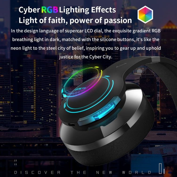 Edifier G5BT Wireless Bluetooth Esports Game RGB Lighting Effect Headset(Gray) - Headset & Headphone by Edifier | Online Shopping South Africa | PMC Jewellery