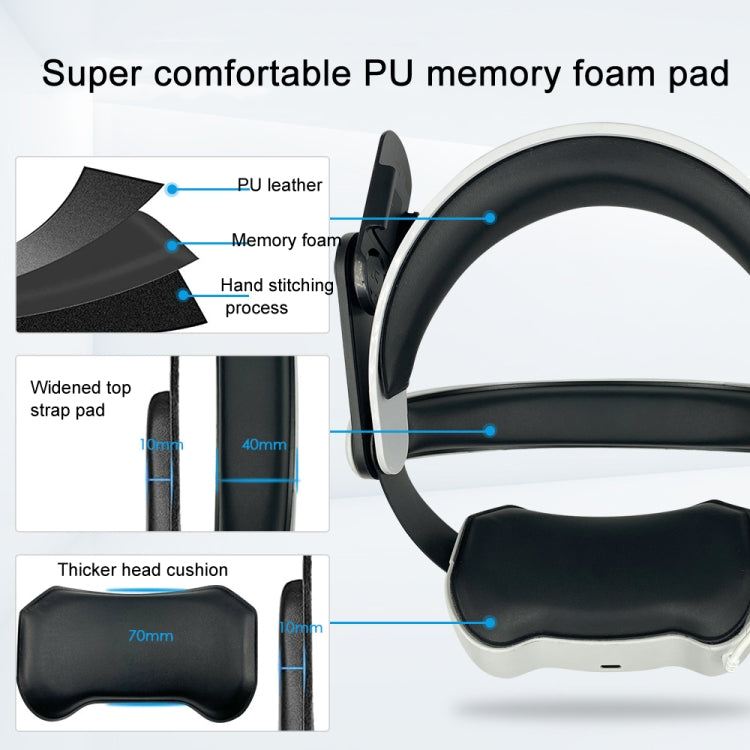 For Oculus Quest 2 Power Bank Head Strap With 5200mAh Rechargeable Battery(Black) - VR Accessories by PMC Jewellery | Online Shopping South Africa | PMC Jewellery