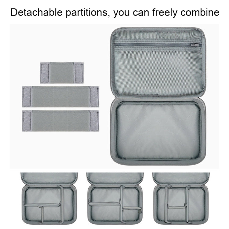 Baona Multifunctional Earphone Data Cable Digital Storage Bag, Spec: XL (Gray) - Digital Storage Bag by Baona | Online Shopping South Africa | PMC TechLife | Buy Now Pay Later Mobicred