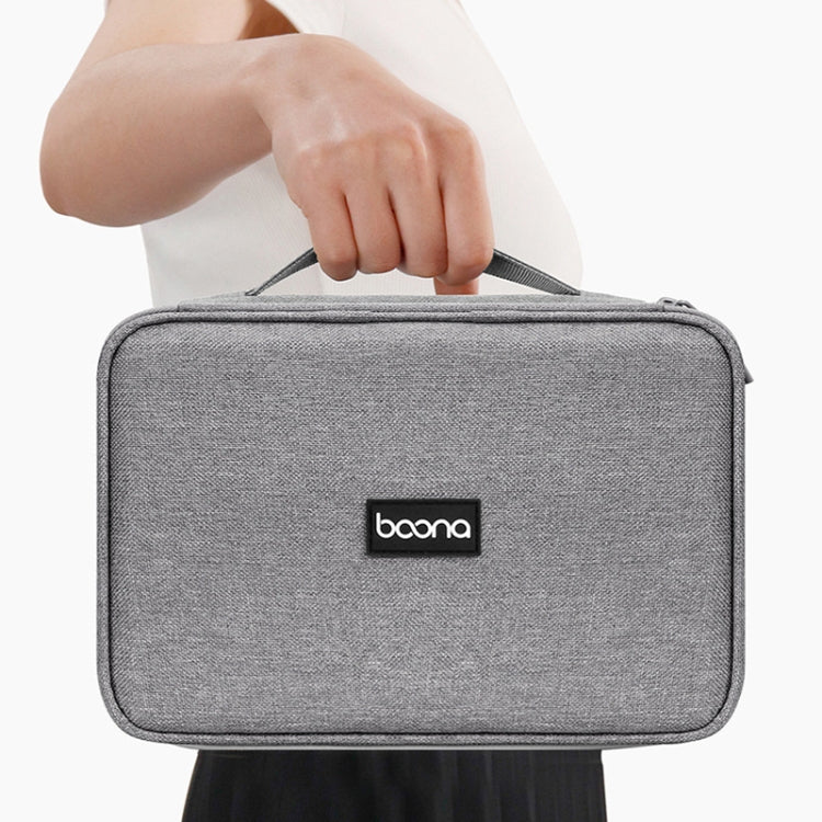 Baona Multifunctional Earphone Data Cable Digital Storage Bag, Spec: XL (Gray) - Digital Storage Bag by Baona | Online Shopping South Africa | PMC TechLife | Buy Now Pay Later Mobicred
