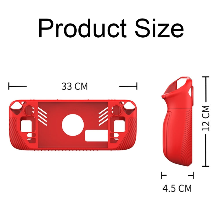 For Steam Deck V3 Non-slip Silicone Protective Case for Pocket Consoles(Red) - Accessories by PMC Jewellery | Online Shopping South Africa | PMC Jewellery