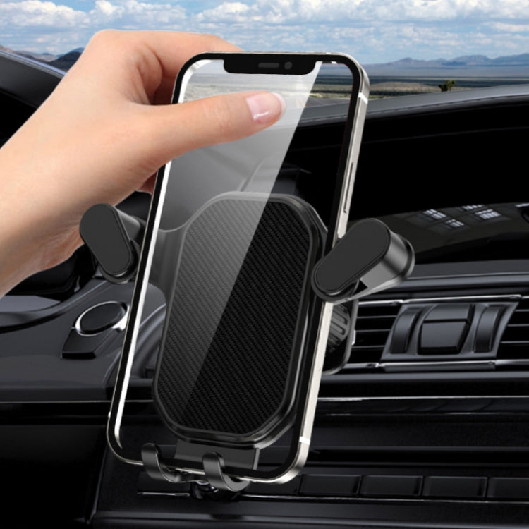 Car Air Outlet Upside-down Hook Strong Mobile Phone Holder(High-grade Black) - Car Holders by PMC TechLife | Online Shopping South Africa | PMC TechLife