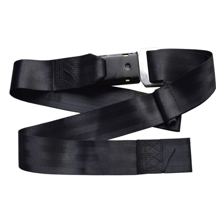 2pcs B7 Free Installation Motorcycle / Stretcher / Electric Wheelchair Seat Belt(Black) - Seat Belts & Padding by PMC Jewellery | Online Shopping South Africa | PMC Jewellery