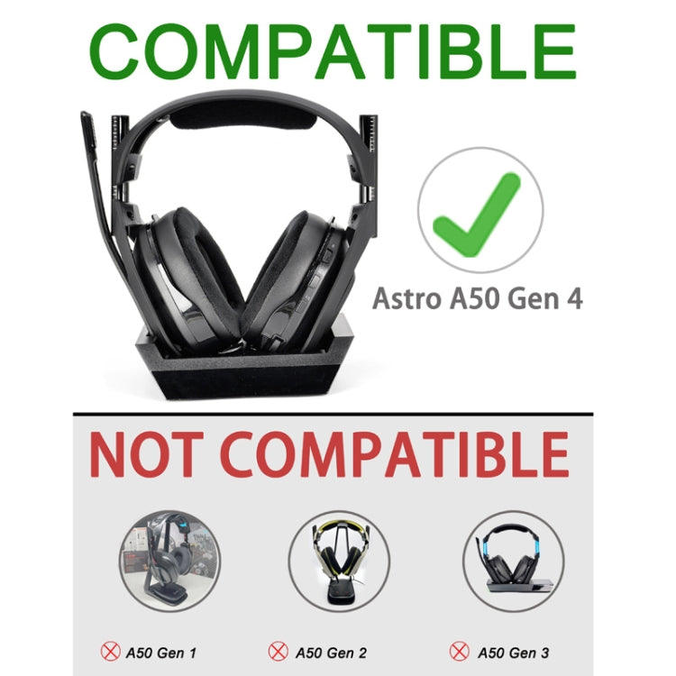 For Logitech Astro A50 Gen4 Headset Replacement Accessory ,Spec: 2pcs Protein Leather Earmuffs - Earmuff & Pad by PMC Jewellery | Online Shopping South Africa | PMC Jewellery