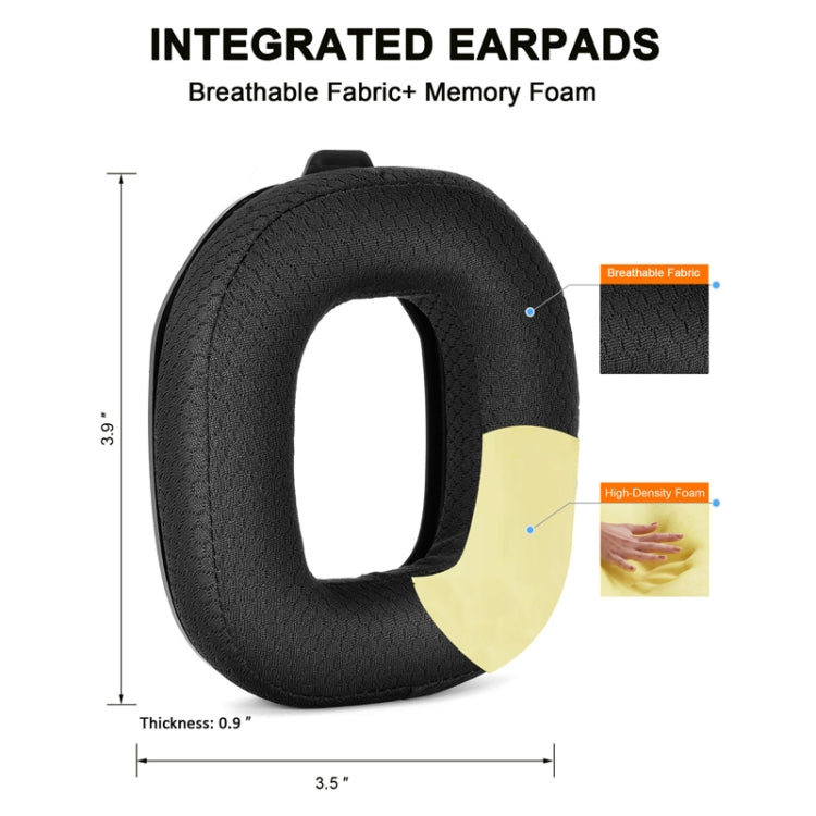 For Logitech Astro A50 Gen4 Headset Replacement Accessory ,Spec: 2pcs Leather+Velvet Earmuffs - Earmuff & Pad by PMC TechLife | Online Shopping South Africa | PMC TechLife