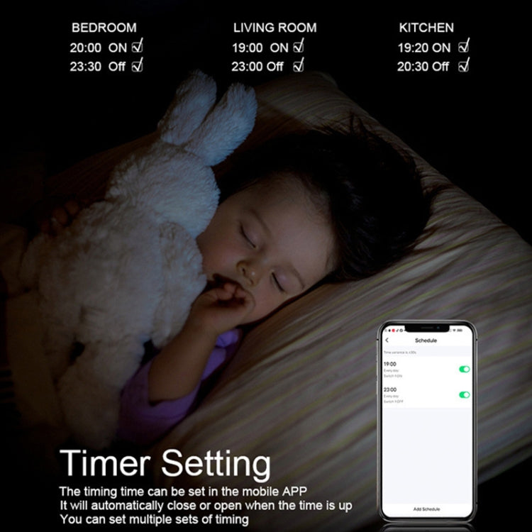 Tuya ZigBee Smart Single-fire Zero-fire Sharing Switch Phone Control Voice Panel EU Plug, Spec: 1 Button - Smart Switch by PMC TechLife | Online Shopping South Africa | PMC TechLife