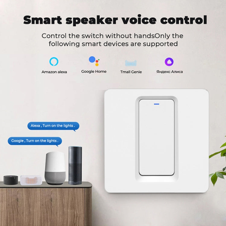 Tuya ZigBee Smart Single-fire Zero-fire Sharing Switch Phone Control Voice Panel EU Plug, Spec: 3 Buttons - Smart Switch by PMC TechLife | Online Shopping South Africa | PMC TechLife