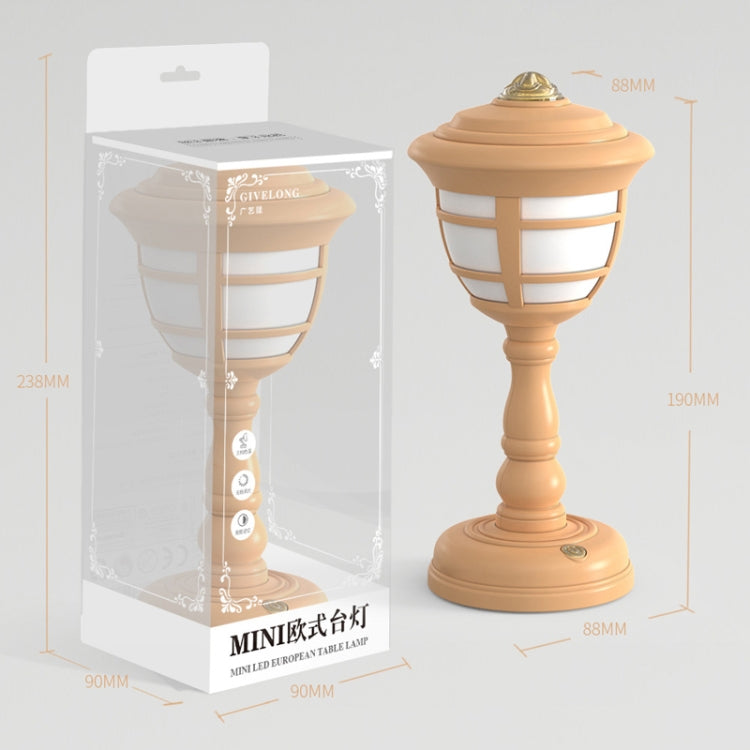 GIVELONG Retro Table Lamp USB Charging Small Night Light, Style: 322-3 Blue - Bedside Light by GIVELONG | Online Shopping South Africa | PMC TechLife | Buy Now Pay Later Mobicred