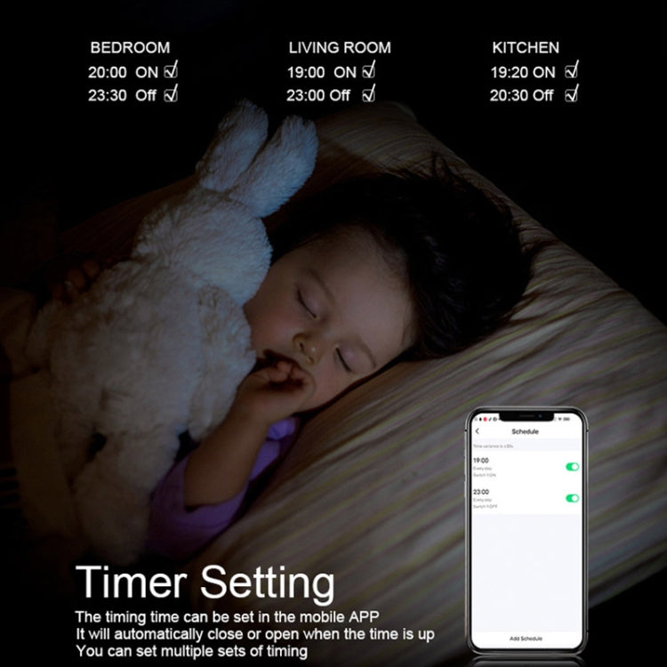 Tuya ZigBee Zero Firewire Touch Wall Remote Control Switch Light Control Voice Switch EU Plug, Style: 2 Gang (Black) - Smart Switch by PMC TechLife | Online Shopping South Africa | PMC TechLife