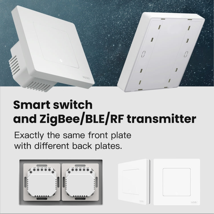 Tuya ZigBee Smart Single-fire Zero-fire Sharing Timing Voice Wall Switch EU Plug, Style: 3 Ways (White Scene Casual Post) - Smart Switch by PMC TechLife | Online Shopping South Africa | PMC TechLife