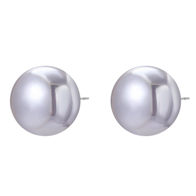 E2208-3 Gray Pearl Stud Earrings Jewelry - Clothing & Beauty by PMC Jewellery | Online Shopping South Africa | PMC Jewellery
