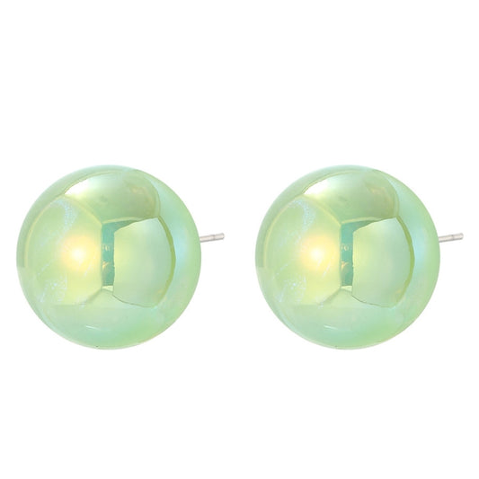 E2209-10 Green Round Beads Stud Earrings Jewelry - Clothing & Beauty by PMC Jewellery | Online Shopping South Africa | PMC Jewellery